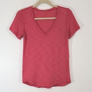 LULULEMON What The Sport Tee Heathered Boom Juice, appr. size 6
